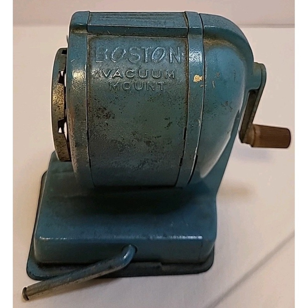 Vintage Boston 8 Hole Vacuum Mount Pencil Sharpener